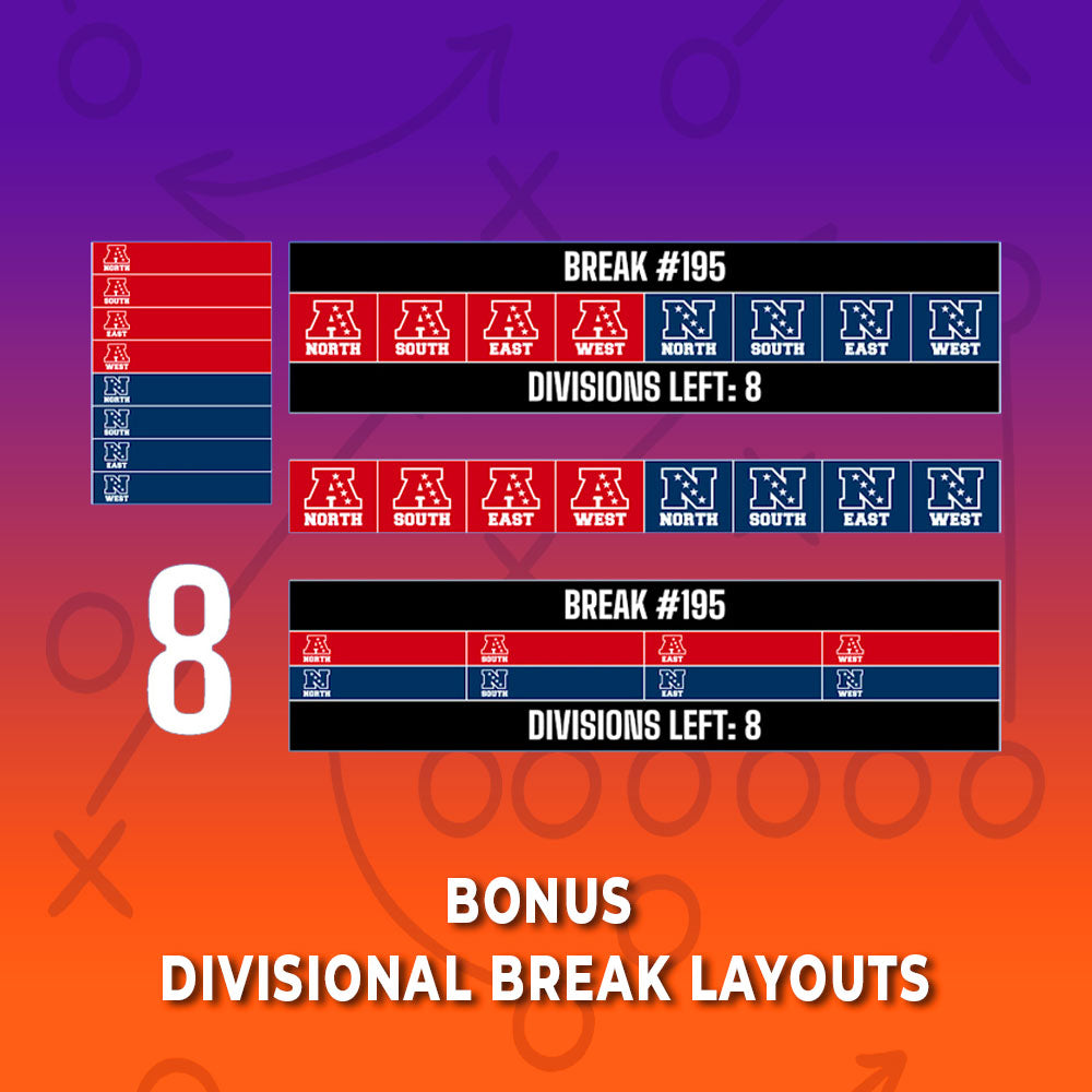 NFL Break Template Bundle For Google Sheets